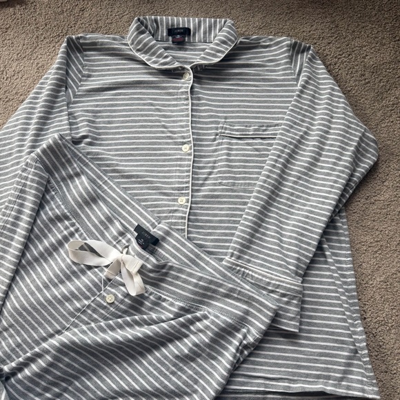Gray Striped Pajama Set - Picture 1 of 1